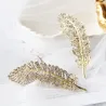 Kryształowe pióro - liść - spinka do włosówSpinki Do Włosów