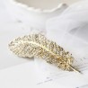 Crystal feather hair clip for women