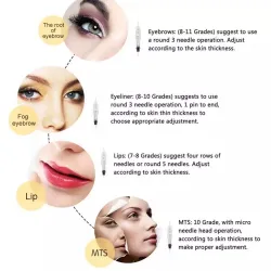 Permanente make-up - microblading MTS digitale tattoo-machine - setTatoeage