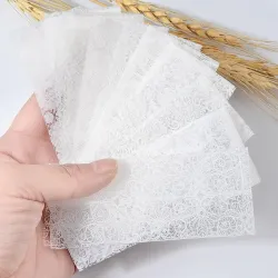 pegatinas de uñasPegatinas para decoración de uñas - flor y encaje blanco y negro - 10-50 piezas