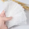 Adesivi per nail art - fiore bianco e nero e pizzo - 10-50 pezzi