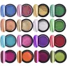 Chrome nail powder - eye shadow sticks - 16 jars
