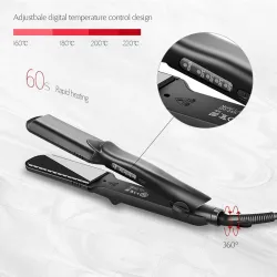4 in 1 - interchangeable hair straightener - with wave plates