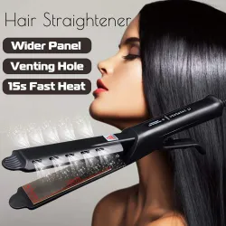 Four-gear hair straightener with temperature control - tourmaline ceramic