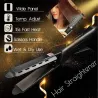 Four-gear hair straightener with temperature control - tourmaline ceramic