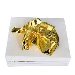 8 - 14 cm - Folienpapierbögen - Gold - Silber - Heim - Kunsthandwerk - Dekoration - 100 Stück