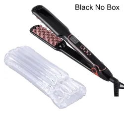2 in 1 hair straightener / brush - volumizing hair iron - with temperature control