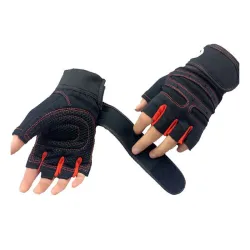 Halbfinger-Turnhandschuhe - Gewichtheben - Training - Fitness