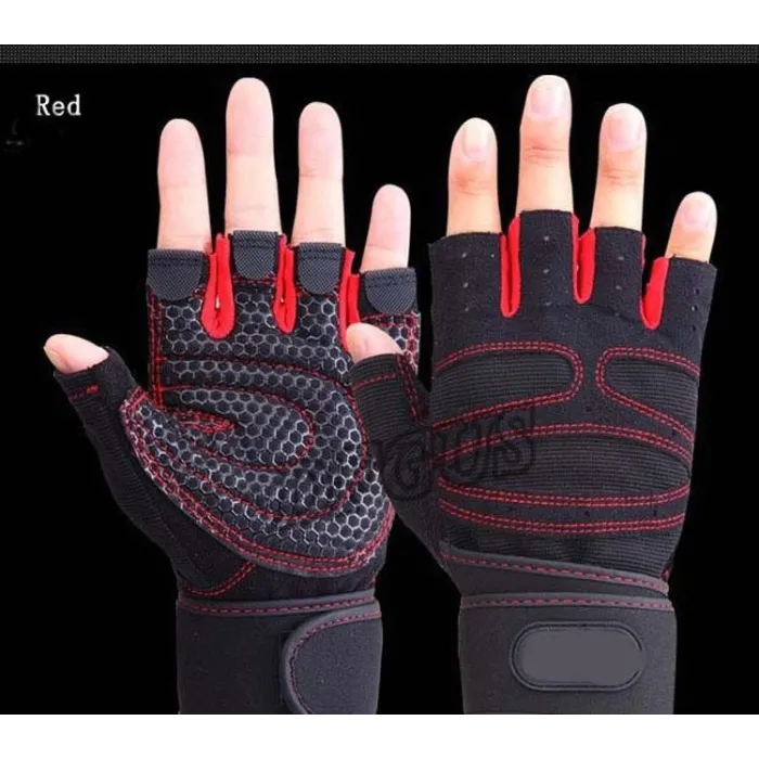 Half finger gym gloves - weight lifting - training - fitness