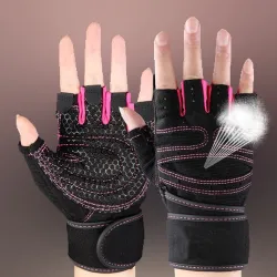Gymhandschoenen met halve vingers - Gewichtheffen - Opleiding - FitnessFitness