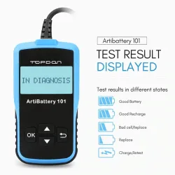DiagnósticoAB101 - 12V - 100 a 2000 CCA - probador de batería de coche - herramienta de diagnóstico