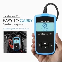 DiagnósticoAB101 - 12V - 100 a 2000 CCA - probador de batería de coche - herramienta de diagnóstico