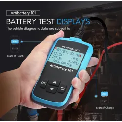 AB101 - 12V - 100 to 2000 CCA - car battery tester - diagnostic tool