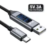 Cavo di ricarica rapido - USB-C - Tensione / visualizzazione corrente - dati / sincronizzazione