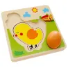 3D puinen palapeli - monikerros jigsaw - kananmunat - kanankasvu - koulutuslelut