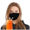Mouth / masque de protection visage - réutilisable - avec trou de paille pour boire