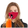 Mouth / masque de protection visage - réutilisable - avec trou de paille pour boire