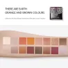 Styl egipski - paleta cieni do powiek - holograficzny - pigment błyszczący / matowy / brokatowy - 16 kolorówOczy