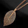 CollarShiny leave pendant necklace for women