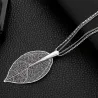 CollarShiny leave pendant necklace for women