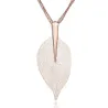 CollarShiny leave pendant necklace for women