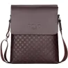 POLO - läder crossbody / axelväska - plaid design