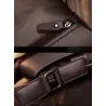 POLO - läder crossbody / axelväska - plaid design