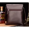 POLO - leather crossbody / shoulder bag - plaid design