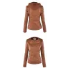 Winter leather jacket - removable inner lining with hood - waterproof - plus sizeJackets