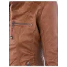 ChaquetasChaqueta de cuero de invierno - forro interior desmontable con capucha - impermeable - más tamaño