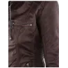 Winter leather jacket - removable inner lining with hood - waterproof - plus sizeJackets