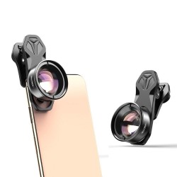 Lente de câmera óptica HD - lente macro de 100mm - lentes super macro - para iPhone XS Max Samsung S9