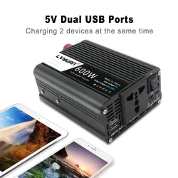 1000W - DC 12V till AC 220V - dubbel USB mini-omvandlare - laddningsadapter - bil Voltage-omvandlare