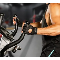 Fitness / gym / training / cycling - gloves - with wrist support strap - non-slip