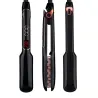 Volumizing hair straightener / curler / brush comb - corn shaped ceramic plates - LCD displayHair straighteners
