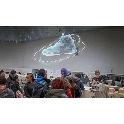 384 LED - 3D ventilator - 2 armen - hologram projector - reclamedisplay - hifi - afstandsbedieningPodium- en evenementenverli...