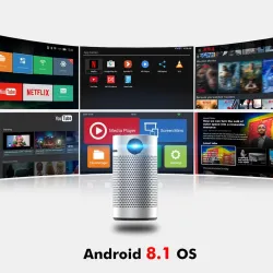 P7 - Smart - Android - Wifi - 1080P - 4K - Mini-LED-Projektor