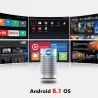 P7 - Smart - Android - Wifi - 1080P - 4K - mini projektor LEDProjektory