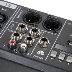 120S-USB - 12 Channels - Audio Mixer - Mixing Console - 48V Phantom Power