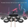 Cyfrowy elektroniczny zestaw perkusyjny - 7-Pad - Zwijany silikonowy pad perkusyjny USB - z pałeczkami / pedałamiInstrumenty ...