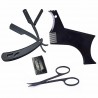 Beard grooming kit - beard styling comb - with shaver and scissors