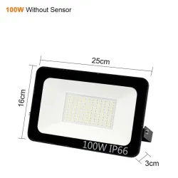 Naświetlacz LED - zewnętrzny reflektor - czujnik ruchu PIR - wodoodporny - 10W - 20W - 30W - 50W - 100WReflektory