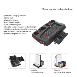 PS5 - Host 3 in 1 DE / UHD - Base di ricarica multifunzionale