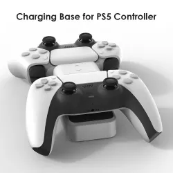PS5 Wireless Controller - USB-C - dual charger - fast charging - with LED indicator