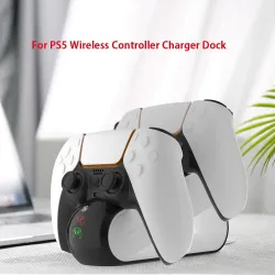 Kontroler bezprzewodowy DualSense PS5 - podwójna stacja ładująca USB - wskaźnik LEDAkcesoriów