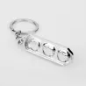 Crystal traffic lights - metal keychain