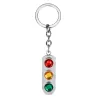 Crystal traffic lights - metal keychain