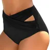 Szorty kąpielowe damskie - figi bikini - wysoki stan - skrzyżowany design - poliesterPływanie