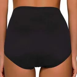 Szorty kąpielowe damskie - figi bikini - wysoki stan - skrzyżowany design - poliesterPływanie