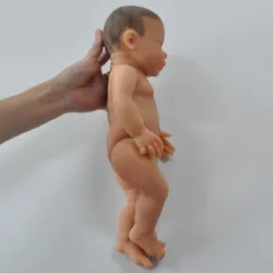 Realistic newborn - baby girl - soft silicone doll - 41cm - 2000g